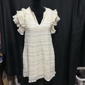 "New In" Brand Ladies Small Dress- Cream -